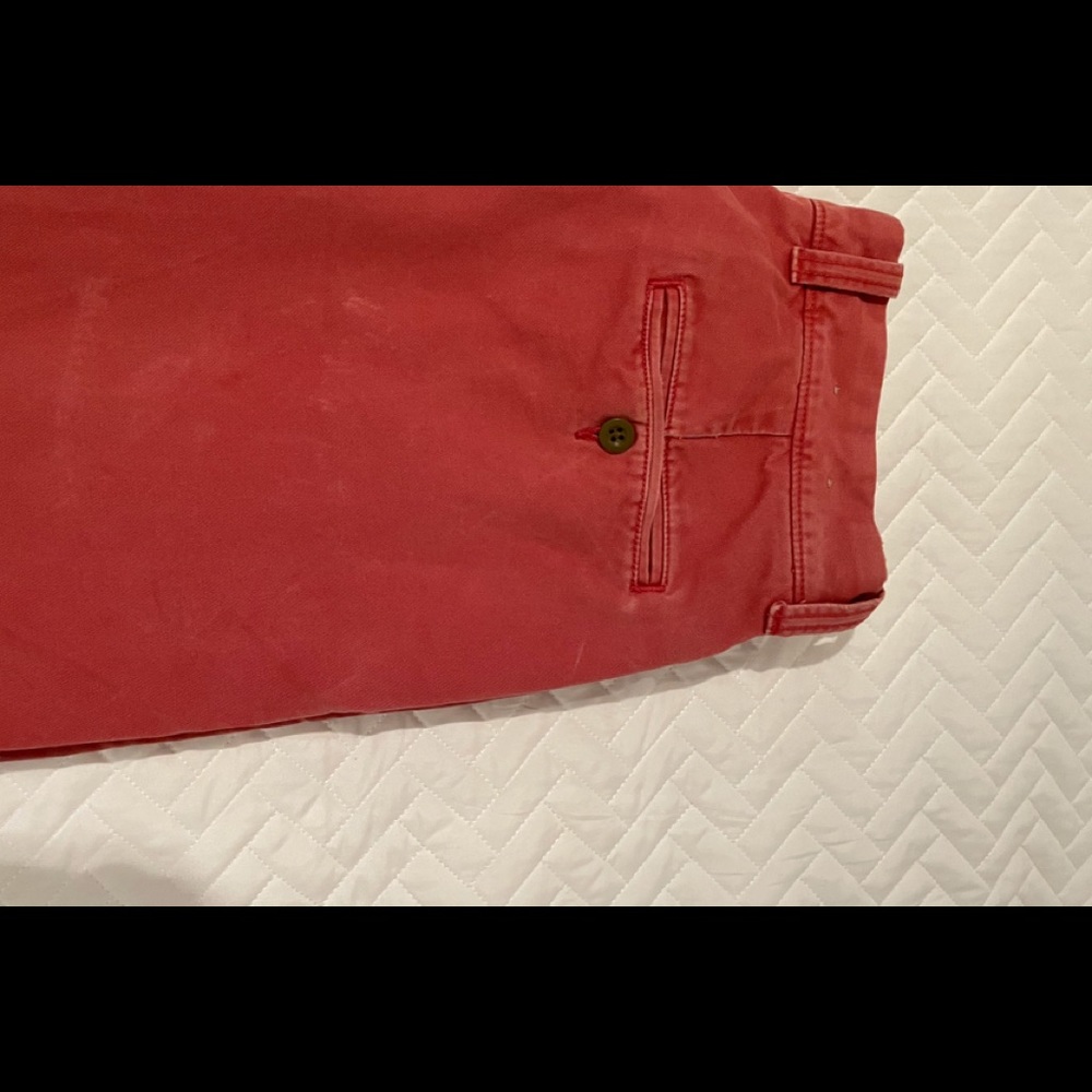 Men’s J. Crew broken in chino - red size 34x34
